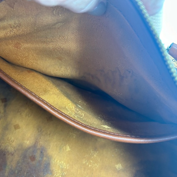 MCM VISETOS Boston bag cognac colored leather - Picture 6 of 9